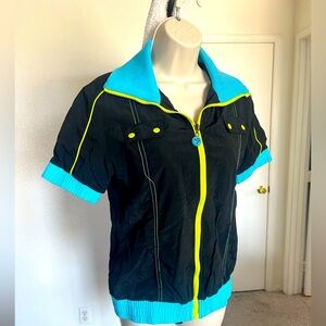 Beautiful zip up Zumba brand top